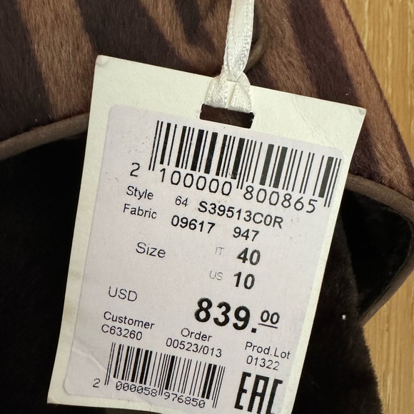 BNW Peserico sandals with fur 🔥🔥 - Picture 7 of 7